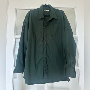 Acacia Swimwear WILLA Dark Green Button-Up Top